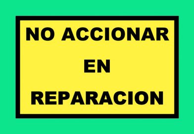 Atención 0125 NO ACCIONAR EN REPARACION