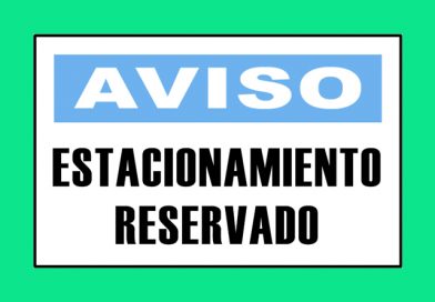 Aviso 3332 ESTACIONAMIENTO RESERVADO