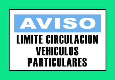 Aviso 3337 LIMITE CIRCULACION VEHICULOS PARTICULARES