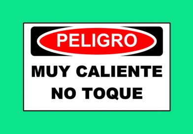 Peligro 1352 MUY CALIENTE NO TOQUE