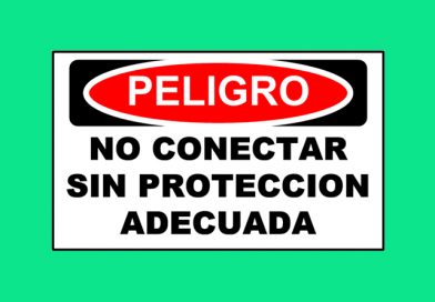 Peligro 1354 NO CONECTAR SIN PROTECCION ADECUADA