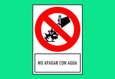 Prohibido 173 NO APAGAR CON AGUA