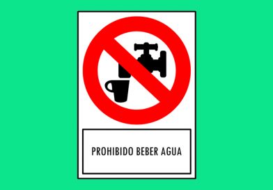 Prohibido 177 BEBER AGUA