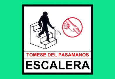 Seguridad 0076 TOMESE DEL PASAMANOS ESCALERA