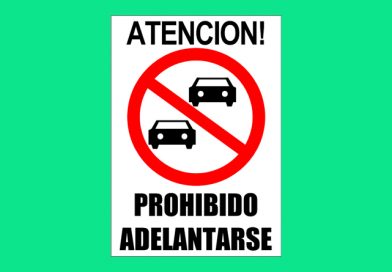 Vial V04 ATENCION! PROHIBIDO ADELANTARSE