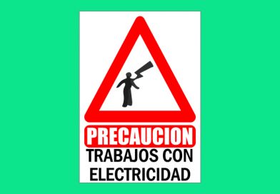 Vial V05 PRECAUCION TRABAJOS CON ELECTRICIDAD