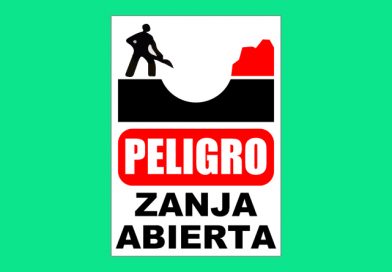 Vial V15 PELIGRO ZANJA ABIERTA